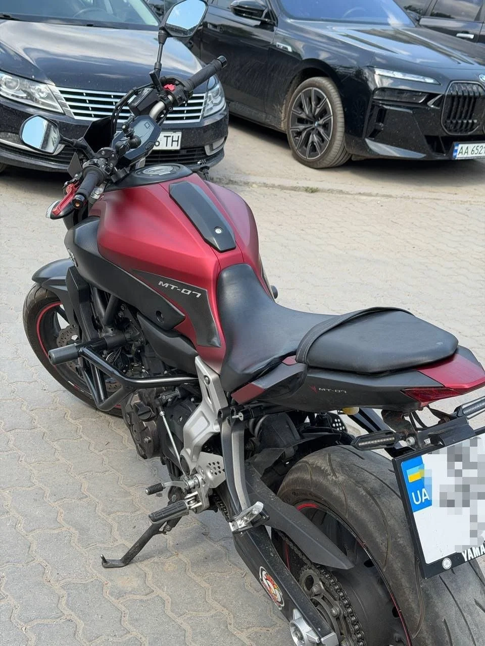 Стайлінг Yamaha MT-07 зі зміною кольору та захистом PPF